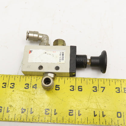 Camozzi 338-910 Manually Actuated Pneumatic Valve G1/8 3/2 Way