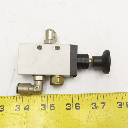 Camozzi 338-910 Manually Actuated Pneumatic Valve G1/8 3/2 Way
