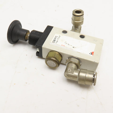 Camozzi 338-910 Manually Actuated Pneumatic Valve G1/8 3/2 Way