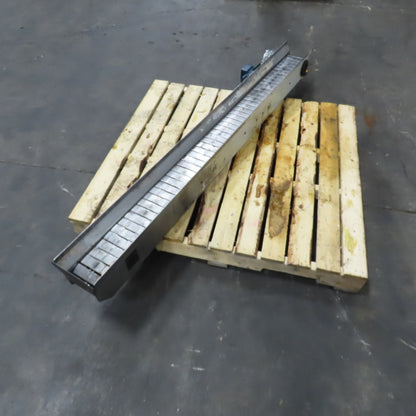 4-1/2" Wide x 73" L Small Parts Scrap Chip Trash Conveyor 60FPM 0.5HP 230/460V