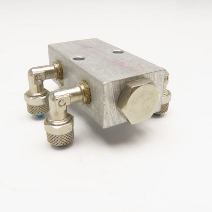 1/4" x 1/8" Aluminum Lubrication Manifold 4 Way