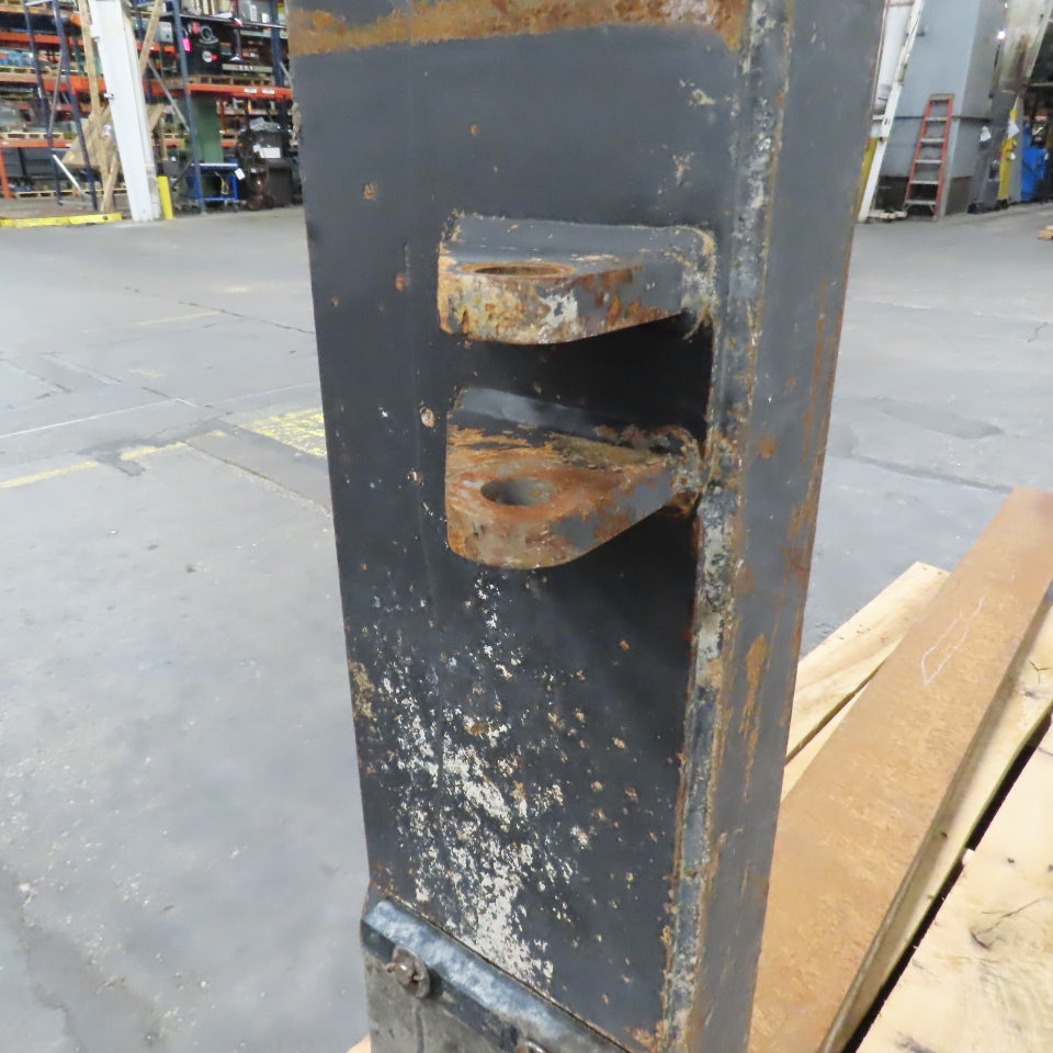 96" Long x 8" Wide Shaft Mounted Inline Tapered Fork 13,650LB Cap. 3.940" Shaft