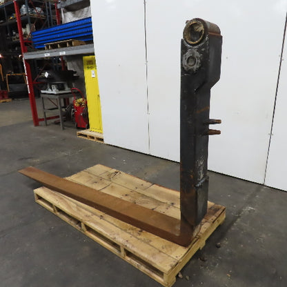 96" Long x 8" Wide Shaft Mounted Inline Tapered Fork 13,650LB Cap. 3.940" Shaft