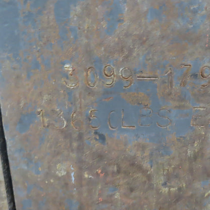 96" Long x 8" Wide Shaft Mounted Inline Tapered Fork 13,650LB Cap. 3.940" Shaft