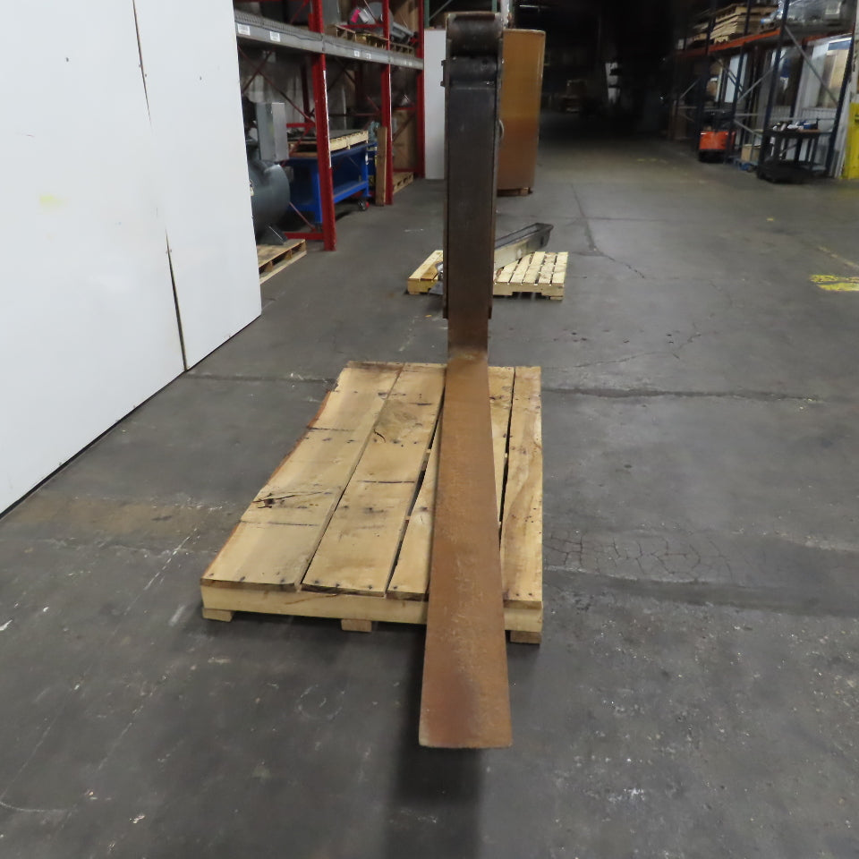 96" Long x 8" Wide Shaft Mounted Inline Tapered Fork 13,650LB Cap. 3.940" Shaft