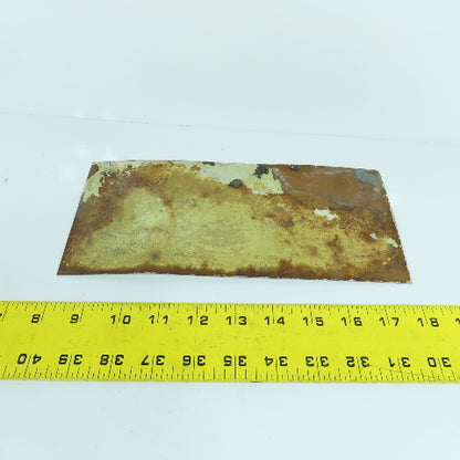 Wilton Machinery Division 10" x 4-1/2" Aluminum Name Legend Logo Plate USA