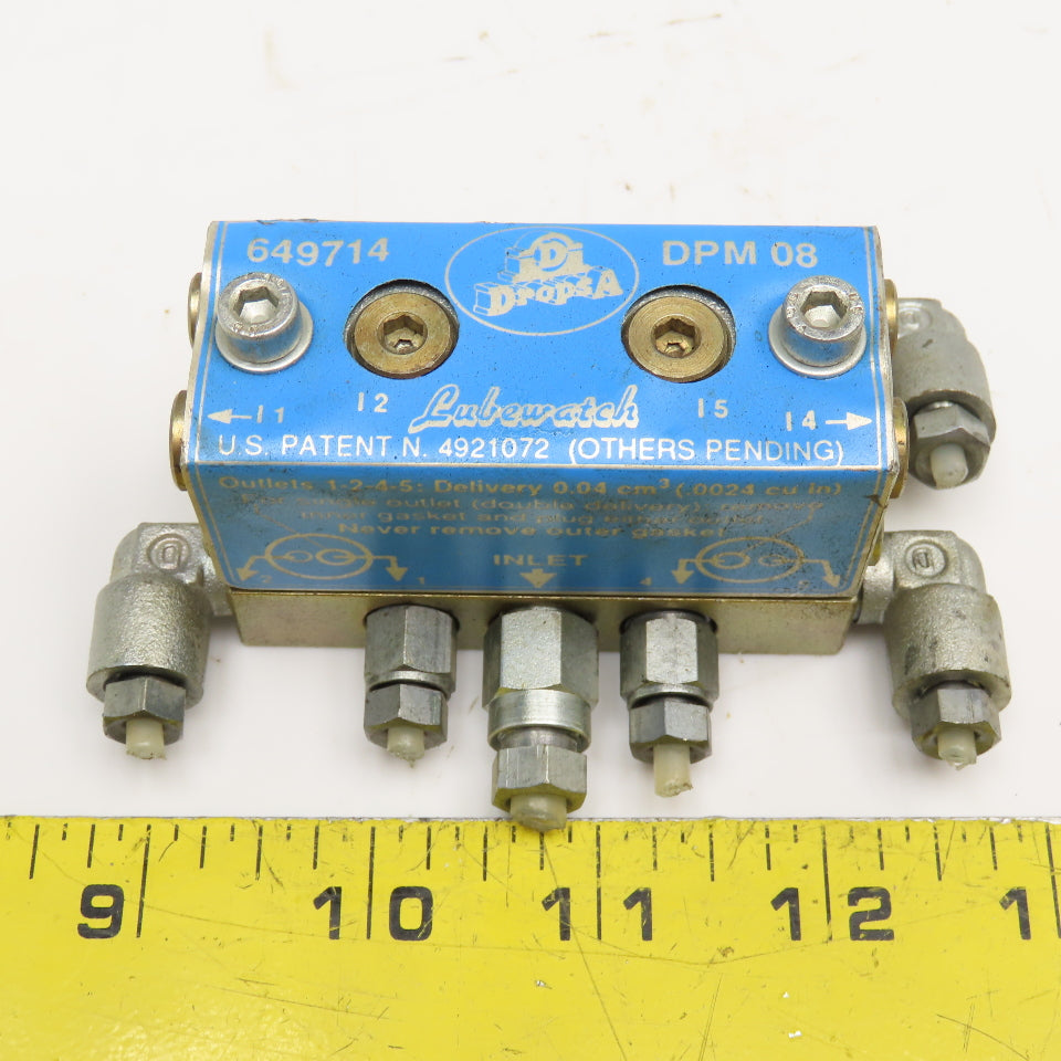 DropsA 649714 DPM08 Lubewatch Lubrication Distribution Manifold