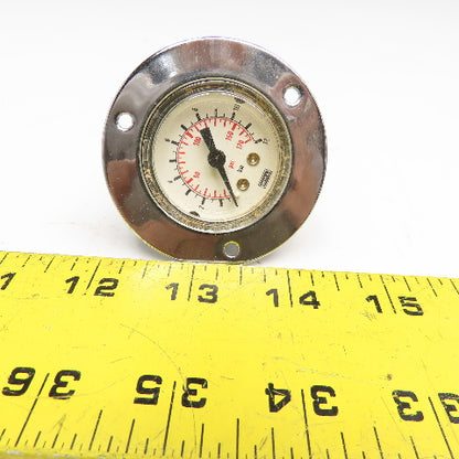 Wika 1-1/2" Flush Mount Pressure Gauge 0-12 Bar 0-170PSI 1/4" NPT Male Port