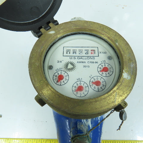 AWWA C708-96 Multijet Type Cold Water Meter 3/4"