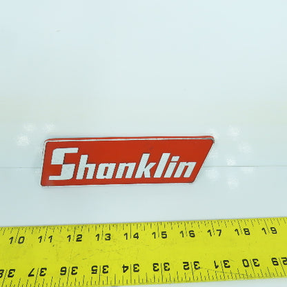 Shanklin Cast Aluminum Name Emblem Legend Logo Plate 7" x 2-1/4"