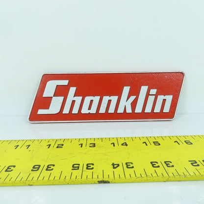 Shanklin Cast Aluminum Name Emblem Legend Logo Plate 7" x 2-1/4"