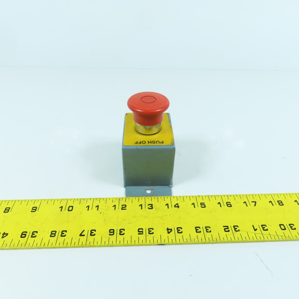 Telemecanique ZB2-BE102 400V Push Pull Mushroom Head E-Stop Switch W/ Mount