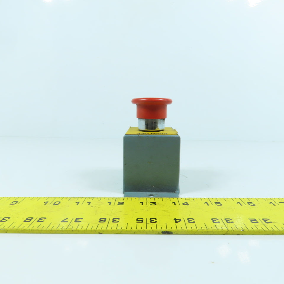 Telemecanique ZB2-BE102 400V Push Pull Mushroom Head E-Stop Switch W/ Mount