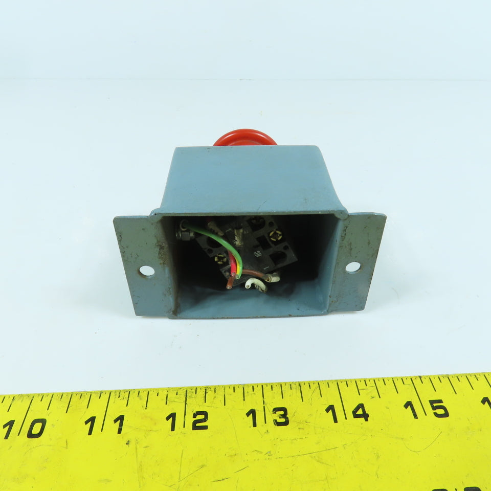 Telemecanique ZB2-BE102 400V Push Pull Mushroom Head E-Stop Switch W/ Mount