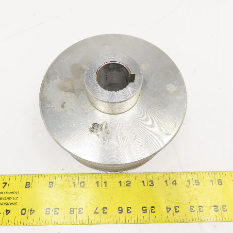 Longitudinal Ribbed Timing Belt Pulley 5-1/2" OD 28mm Bore 2-1/2" Wide
