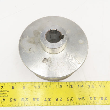 Longitudinal Ribbed Timing Belt Pulley 5-1/2" OD 28mm Bore 2-1/2" Wide