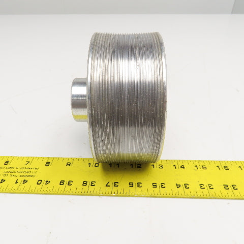 Longitudinal Ribbed Timing Belt Pulley 5-1/2" OD 28mm Bore 2-1/2" Wide