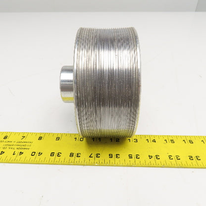 Longitudinal Ribbed Timing Belt Pulley 5-1/2" OD 28mm Bore 2-1/2" Wide