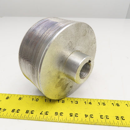 Longitudinal Ribbed Timing Belt Pulley 5-1/2" OD 28mm Bore 2-1/2" Wide