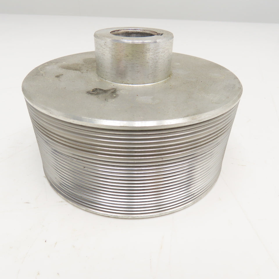 Longitudinal Ribbed Timing Belt Pulley 5-1/2" OD 28mm Bore 2-1/2" Wide