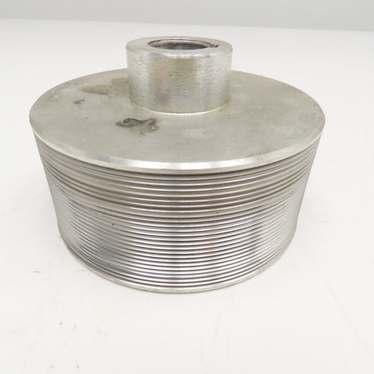 Longitudinal Ribbed Timing Belt Pulley 5-1/2" OD 28mm Bore 2-1/2" Wide