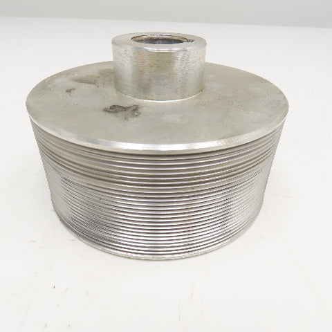 Longitudinal Ribbed Timing Belt Pulley 5-1/2" OD 28mm Bore 2-1/2" Wide