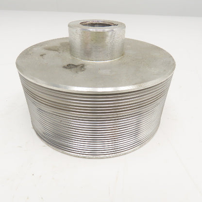 Longitudinal Ribbed Timing Belt Pulley 5-1/2" OD 28mm Bore 2-1/2" Wide