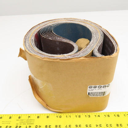 Hermes Abrasives RB 484 44 Z 7" x 93" Abrasive Sanding Belt 120 Grit Lot Of 10