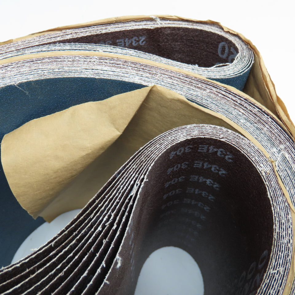Hermes Abrasives RB 484 44 Z 7" x 93" Abrasive Sanding Belt 120 Grit Lot Of 10
