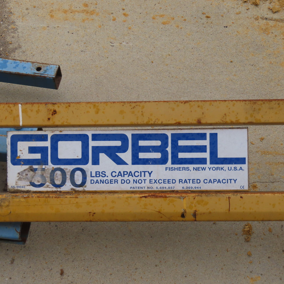 Gorbel 250LB Ceiling Mount Bridge Crane 212" Bridge 138" Run 11' Travel W/Hanger