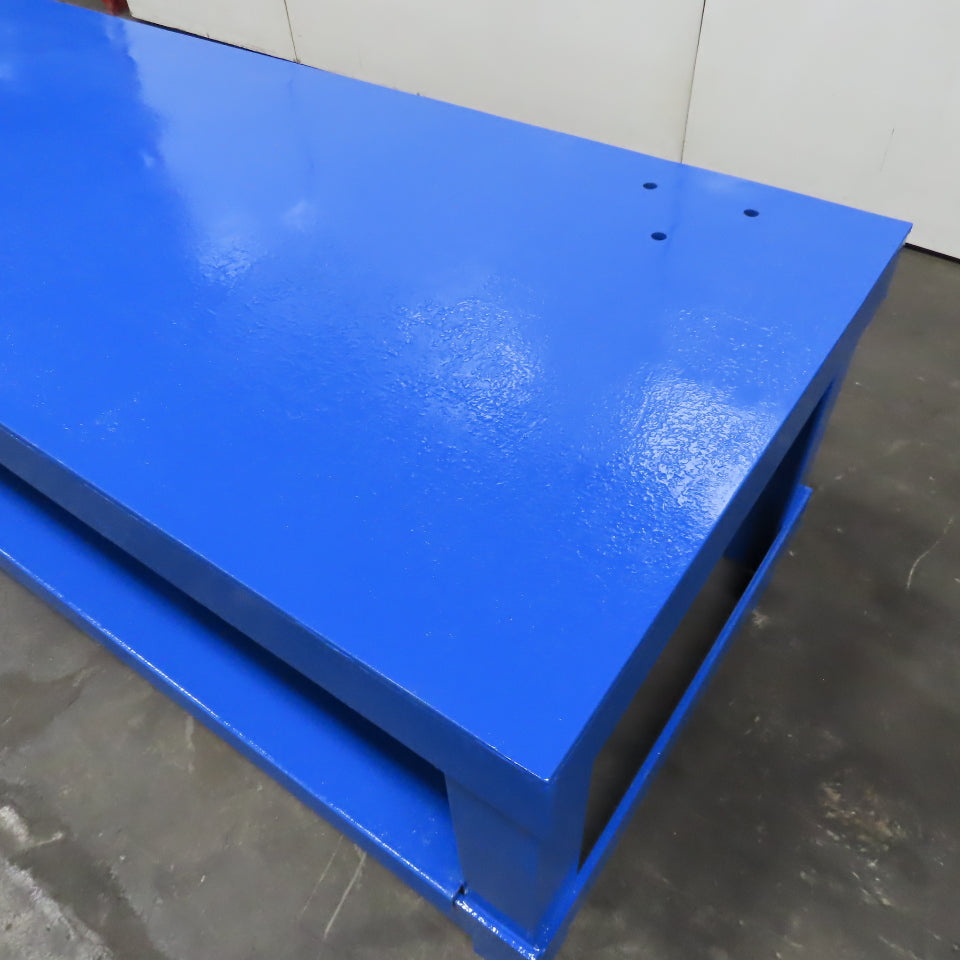 120" x 36" W Welding Layout Fabrication Jig Table 3/8" Thick Steel Top 31" Tall