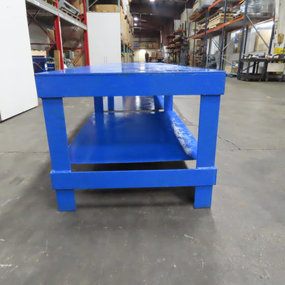 120" x 36" W Welding Layout Fabrication Jig Table 3/8" Thick Steel Top 31" Tall
