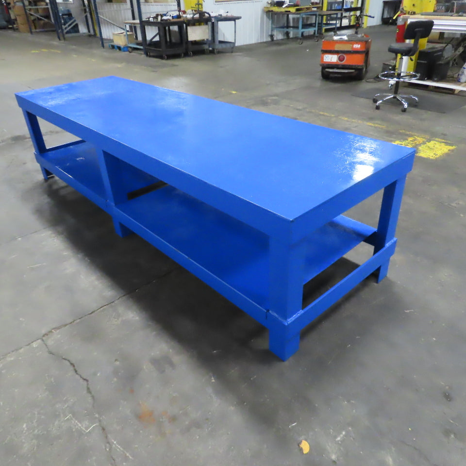 120" x 36" W Welding Layout Fabrication Jig Table 3/8" Thick Steel Top 31" Tall
