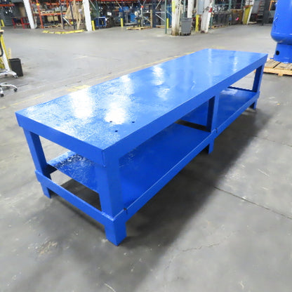 120" x 36" W Welding Layout Fabrication Jig Table 3/8" Thick Steel Top 31" Tall