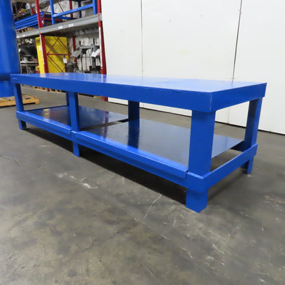 120" x 36" W Welding Layout Fabrication Jig Table 3/8" Thick Steel Top 31" Tall