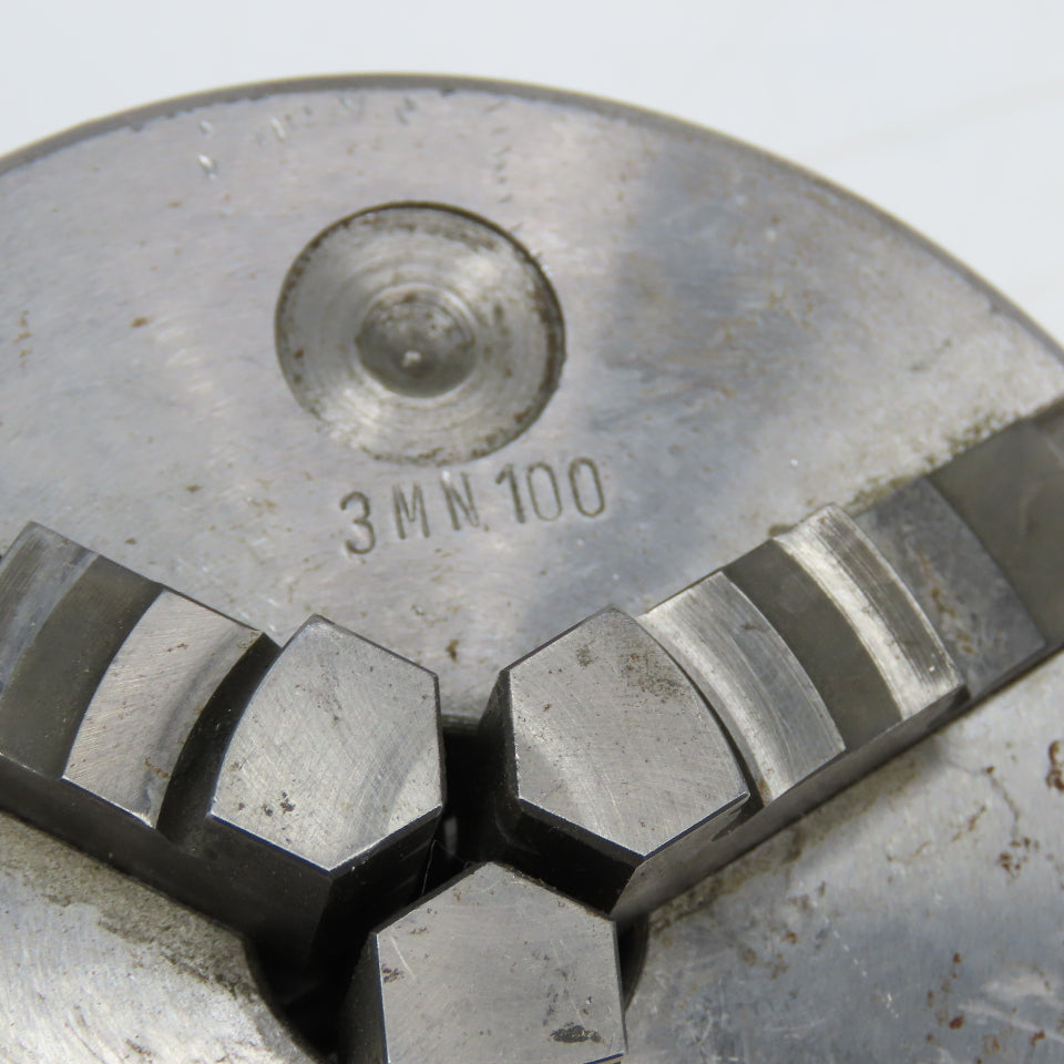 3MN100 4" Diameter 3 Jaw Independent Chuck