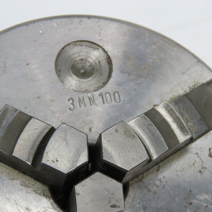 3MN100 4" Diameter 3 Jaw Independent Chuck