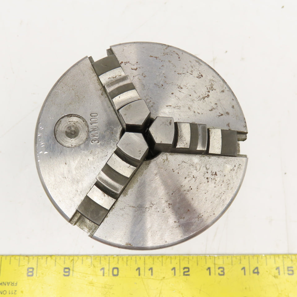 3MN100 4" Diameter 3 Jaw Independent Chuck