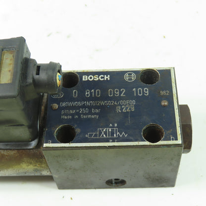 Bosch 0 810 092 109 081WV06P1N1012WS024/00E00 Hydraulic Directional Valve 250Bar