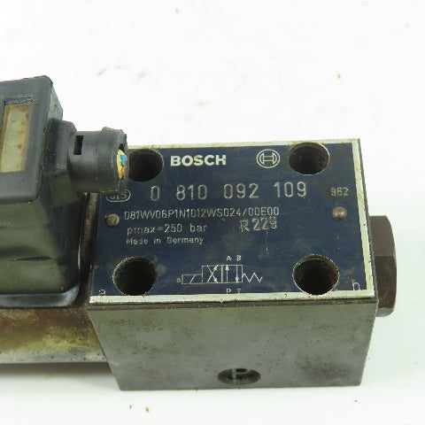 Bosch 0 810 092 109 081WV06P1N1012WS024/00E00 Hydraulic Directional Valve 250Bar