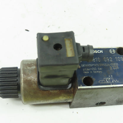 Bosch 0 810 092 109 081WV06P1N1012WS024/00E00 Hydraulic Directional Valve 250Bar