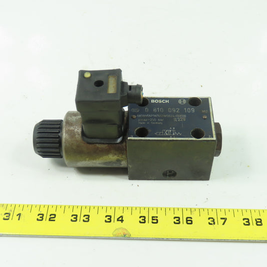 Bosch 0 810 092 109 081WV06P1N1012WS024/00E00 Hydraulic Directional Valve 250Bar