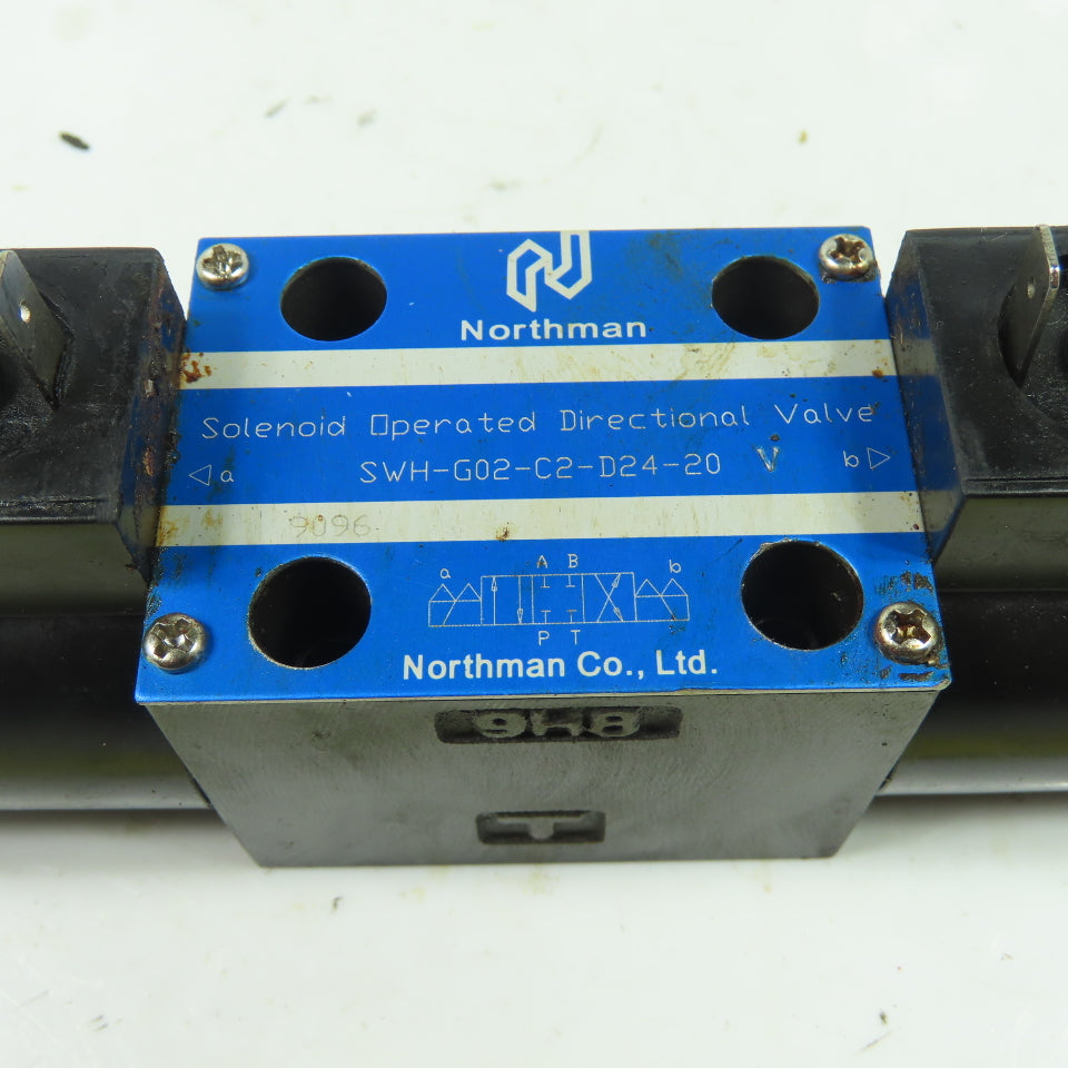 Northman SWH-G02-C2-D24-20 V Hydraulic Directional Control Valve 24VDC Coil