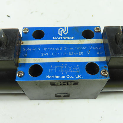 Northman SWH-G02-C2-D24-20 V Hydraulic Directional Control Valve 24VDC Coil