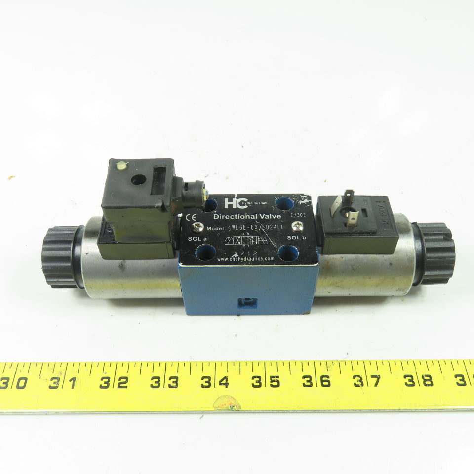 Hydro Custom 4WE6E-6X/ED24LL Hydraulic Directional Control Valve 24VDC Coil