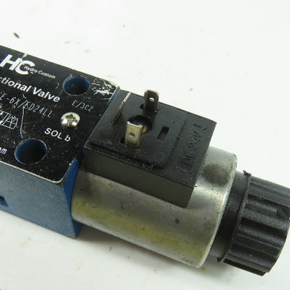 Hydro Custom 4WE6E-6X/ED24LL Hydraulic Directional Control Valve 24VDC Coil