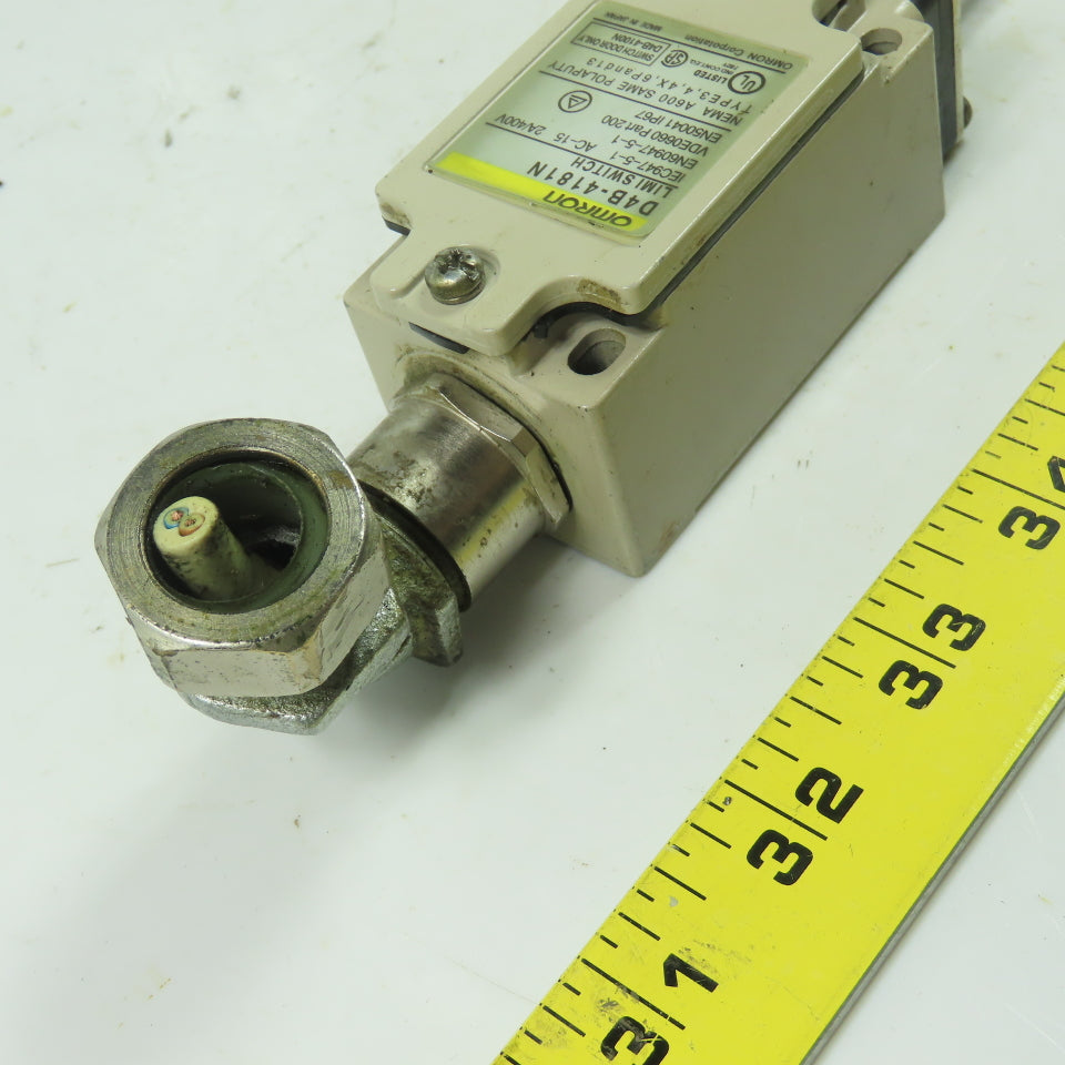 Omron D4B-4181N 400V Limit Switch 2A Spring Coil