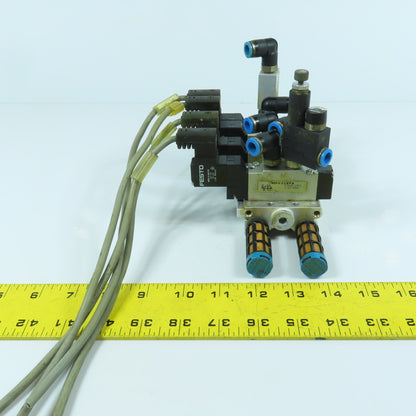 Festo PRS-ME-1/8-6 Pneumatic Directional Valve Manifold Valves MEH-5/2-1/8-P-B