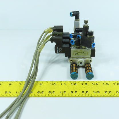 Festo PRS-ME-1/8-6 Pneumatic Directional Valve Manifold Valves MEH-5/2-1/8-P-B