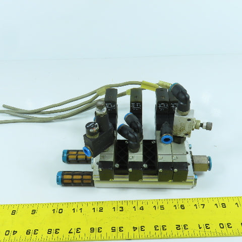 Festo PRS-ME-1/8-6 Pneumatic Directional Valve Manifold Valves MEH-5/2-1/8-P-B